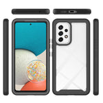 PC+TPU Hybrid Phone Case for 	Samsung Galaxy A53 5G, Complete Covering Design with PET Screen Protector