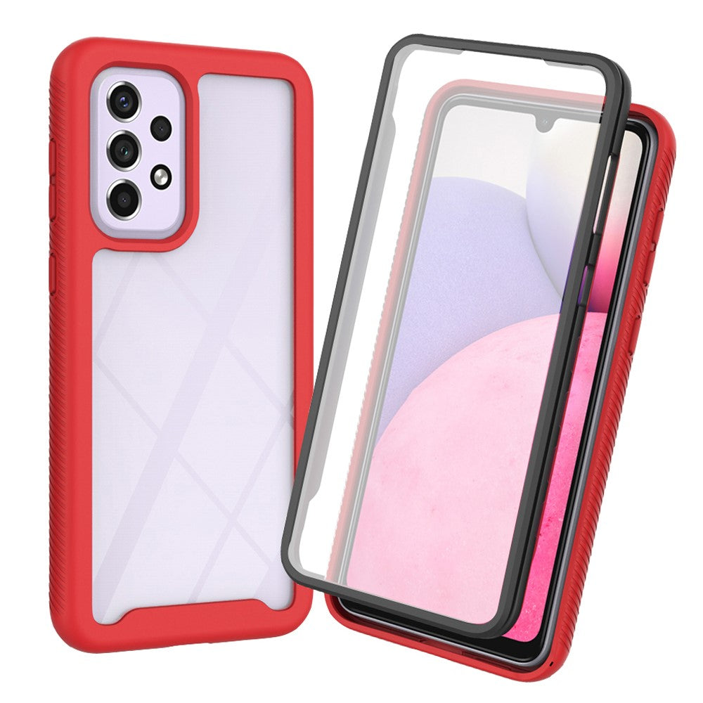 PC+TPU Hybrid Phone Case for 	Samsung Galaxy A53 5G, Complete Covering Design with PET Screen Protector