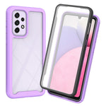 PC+TPU Hybrid Phone Case for 	Samsung Galaxy A53 5G, Complete Covering Design with PET Screen Protector