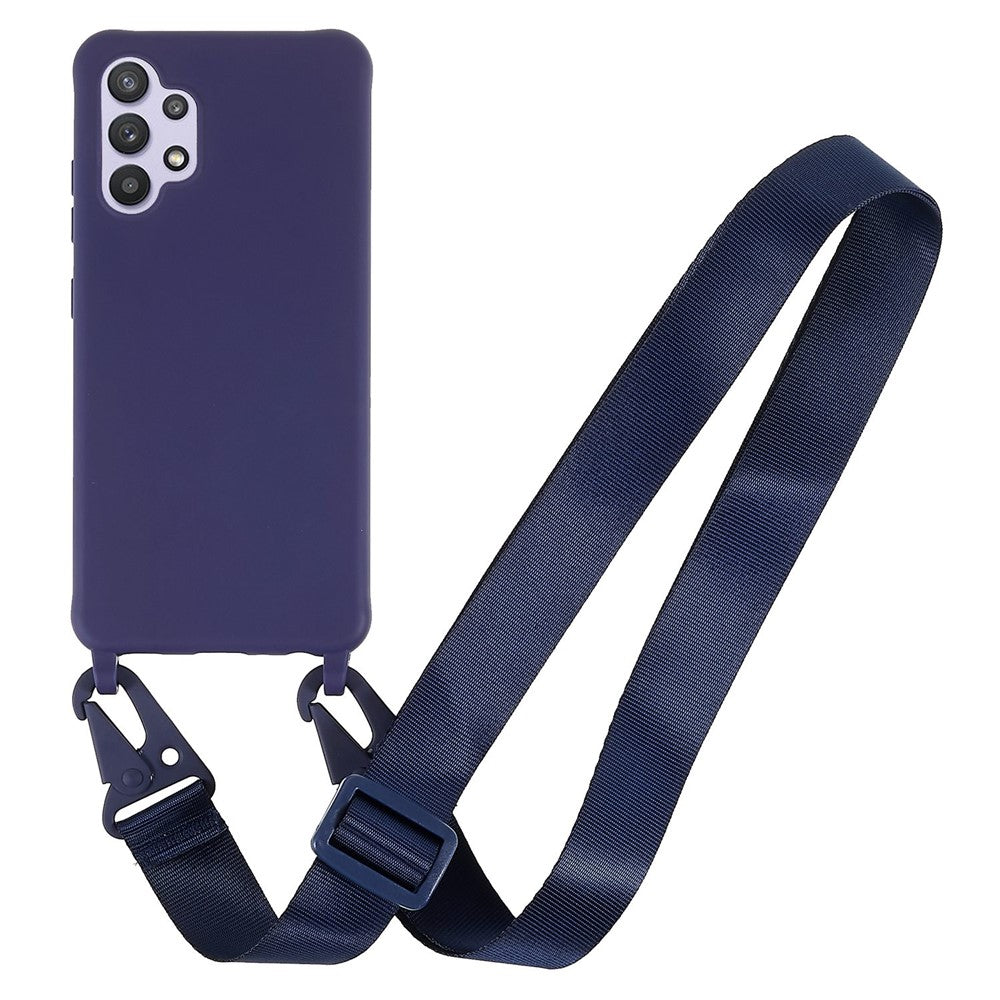 For Samsung Galaxy A32 4G (EU Version) Precise Cutout Matte Frosted Phone Case Anti-Scratch Soft TPU Back Shell