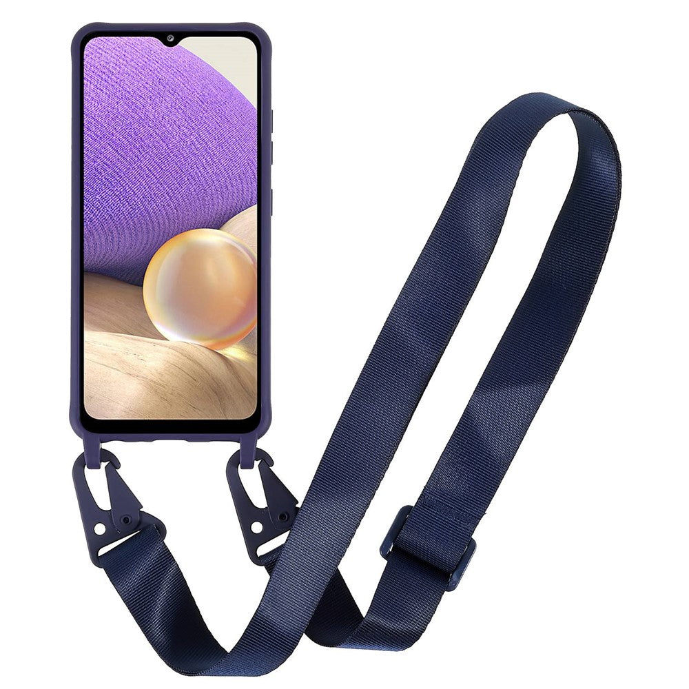 For Samsung Galaxy A32 4G (EU Version) Precise Cutout Matte Frosted Phone Case Anti-Scratch Soft TPU Back Shell