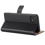 Genuine Leather Phone Case for Samsung Galaxy A22 5G (EU Version), Wallet Stand Dustproof Anti-Scratch Flip Phone Cover Stand Phone Shell