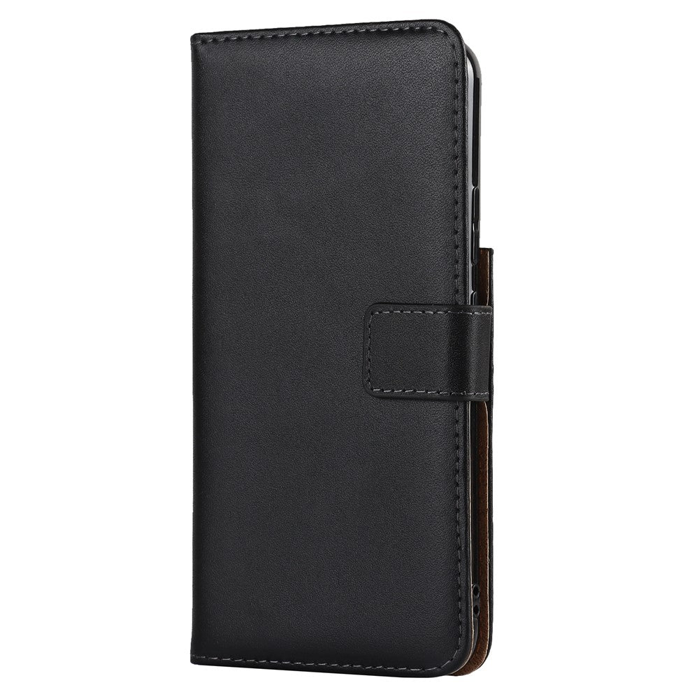 For Samsung Galaxy S22+ 5G Cell Phone Cover Shell Genuine Leather Wallet Stand Shockproof Flip Phone Stable Supporting Stand Phone Case