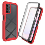 Hybridmobilskal för Samsung Galaxy A13 4G, PC+TPU All-inclusive skyddsskal med PET-skärmskydd