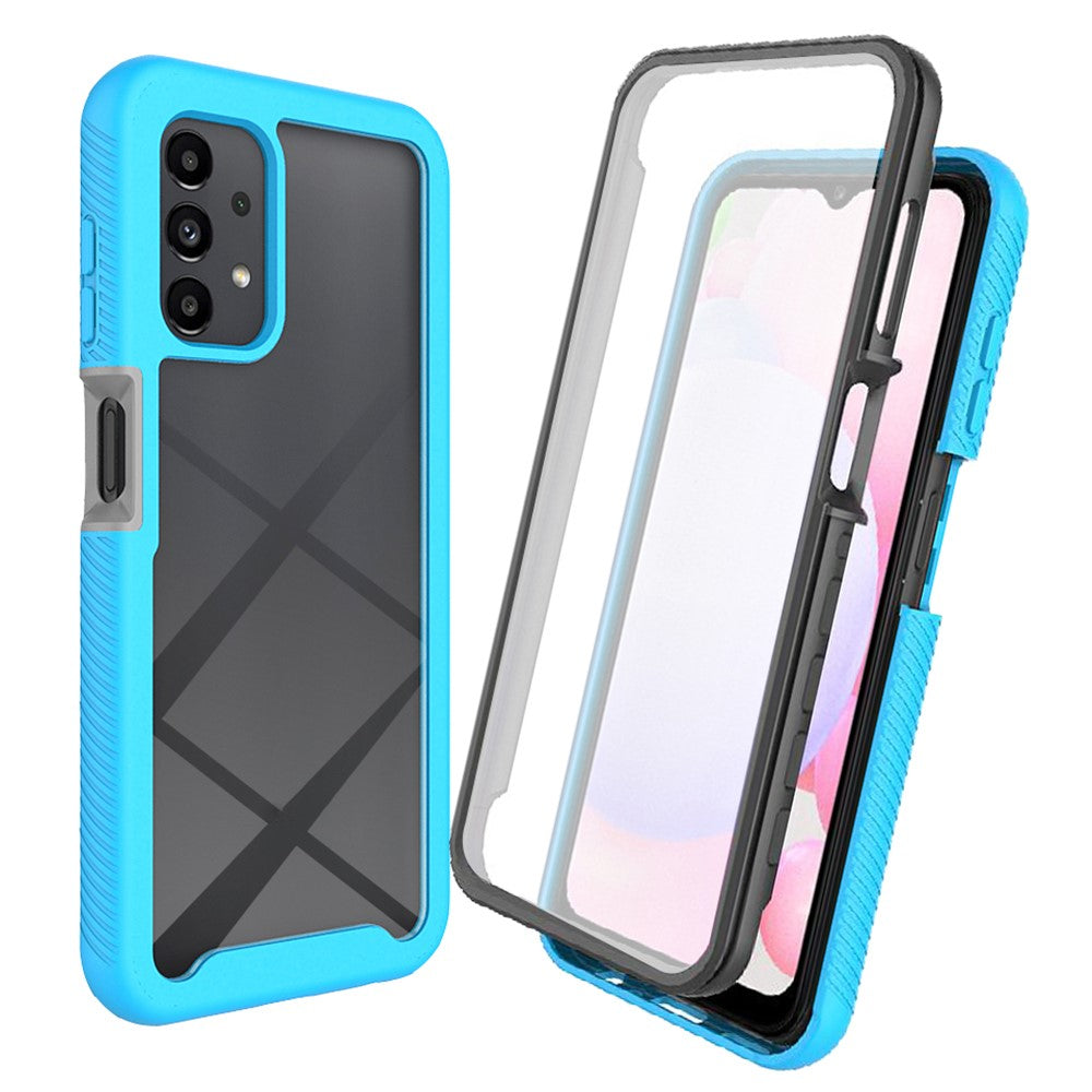 Hybridmobilskal för Samsung Galaxy A13 4G, PC+TPU All-inclusive skyddsskal med PET-skärmskydd