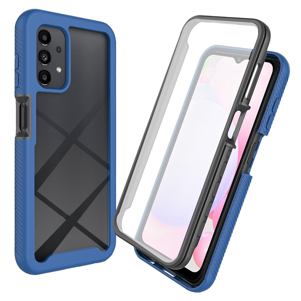 Hybridmobilskal för Samsung Galaxy A13 4G, PC+TPU All-inclusive skyddsskal med PET-skärmskydd