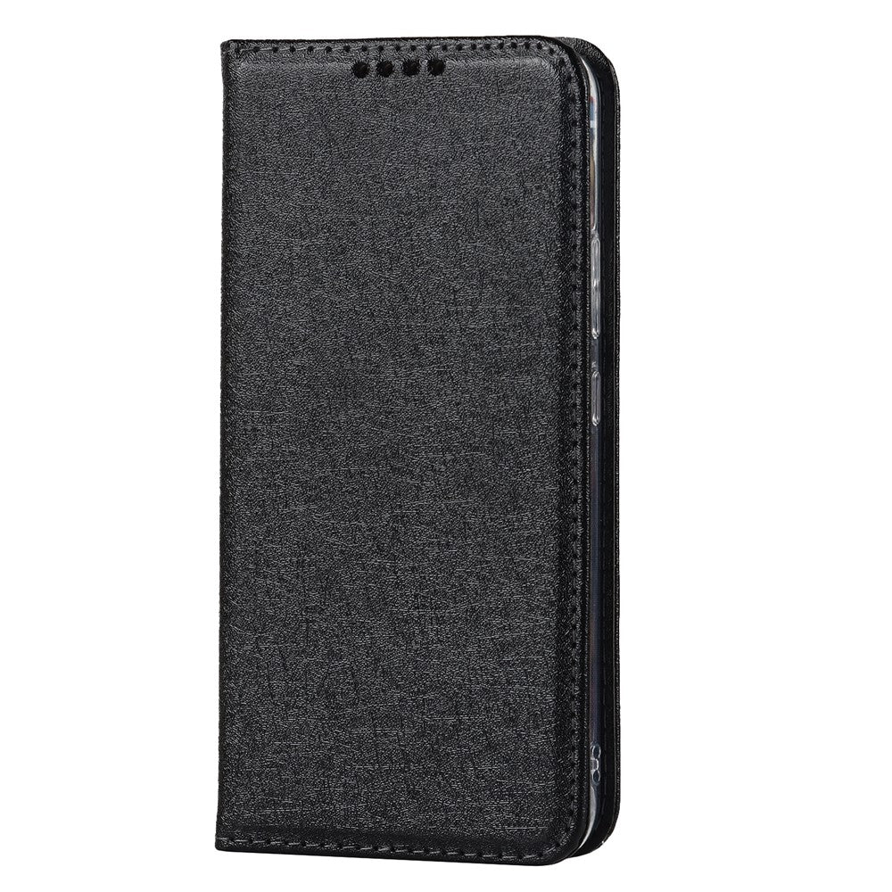 Samsung Galaxy S22+ 5G-mobilcover i PU-læder med silketekstur, stativ, flipcover, tegnebogsetui med håndledsrem