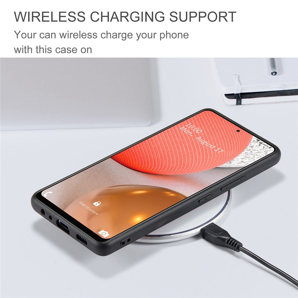 JEEHOOD For Samsung Galaxy A53 5G Shell Detachable 2-in-1 Wallet Kickstand Design Leather Coated TPU Phone Case