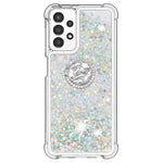 Til Samsung Galaxy A13 4G TPU-cover med støttefod, Quicksand, stødsikkert cover