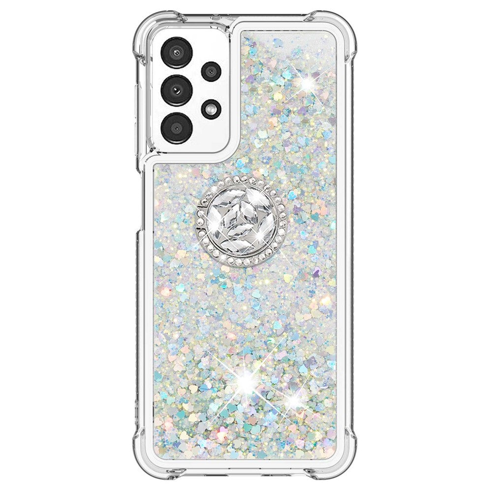 Til Samsung Galaxy A13 4G TPU-cover med støttefod, Quicksand, stødsikkert cover
