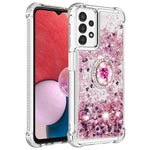 Til Samsung Galaxy A13 4G TPU-cover med støttefod, Quicksand, stødsikkert cover