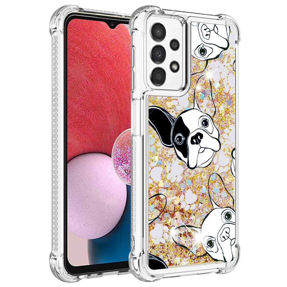 Til Samsung Galaxy A13 4G TPU Cover med Quicksand og Mønstertryk