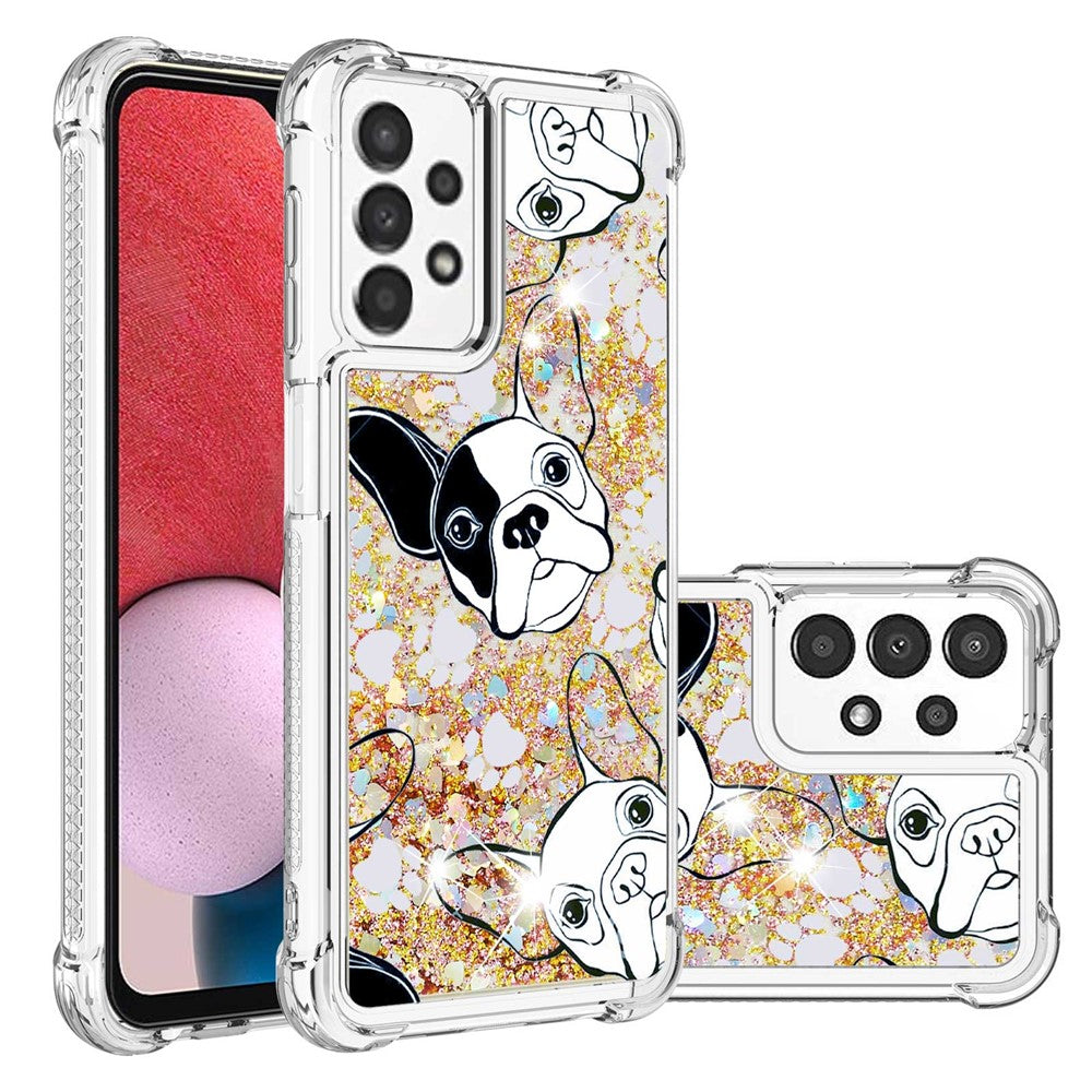 Til Samsung Galaxy A13 4G TPU Cover med Quicksand og Mønstertryk