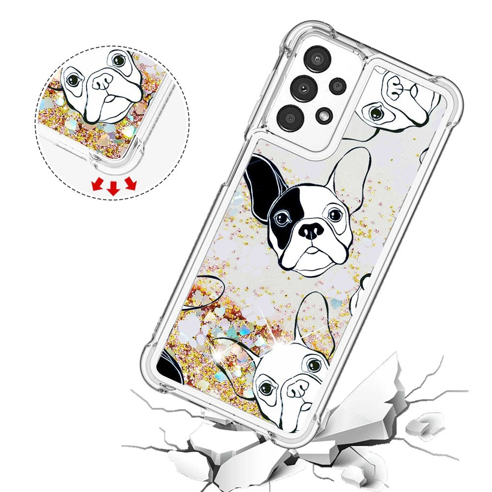 Til Samsung Galaxy A13 4G TPU Cover med Quicksand og Mønstertryk