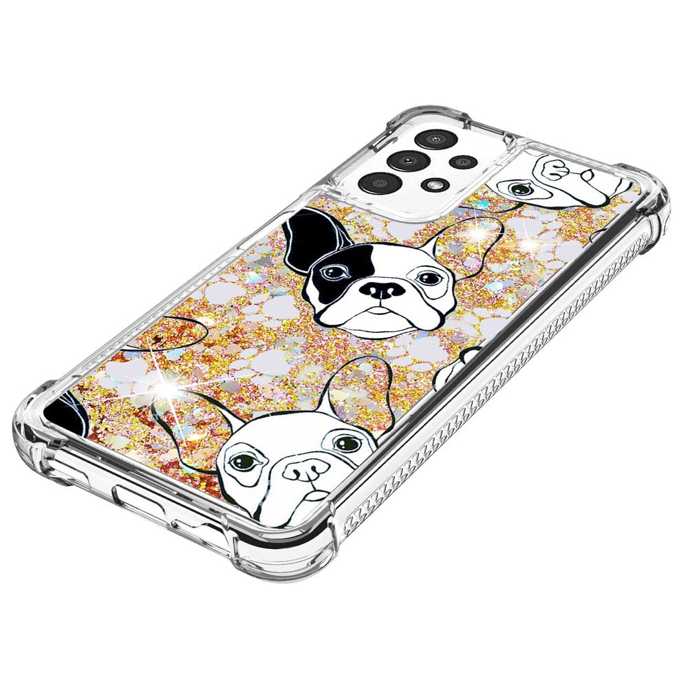 Til Samsung Galaxy A13 4G TPU Cover med Quicksand og Mønstertryk