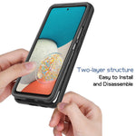 Til Samsung Galaxy A53 5G TPU Ramme PC + Akryl Bagside Hybrid Telefon Cover