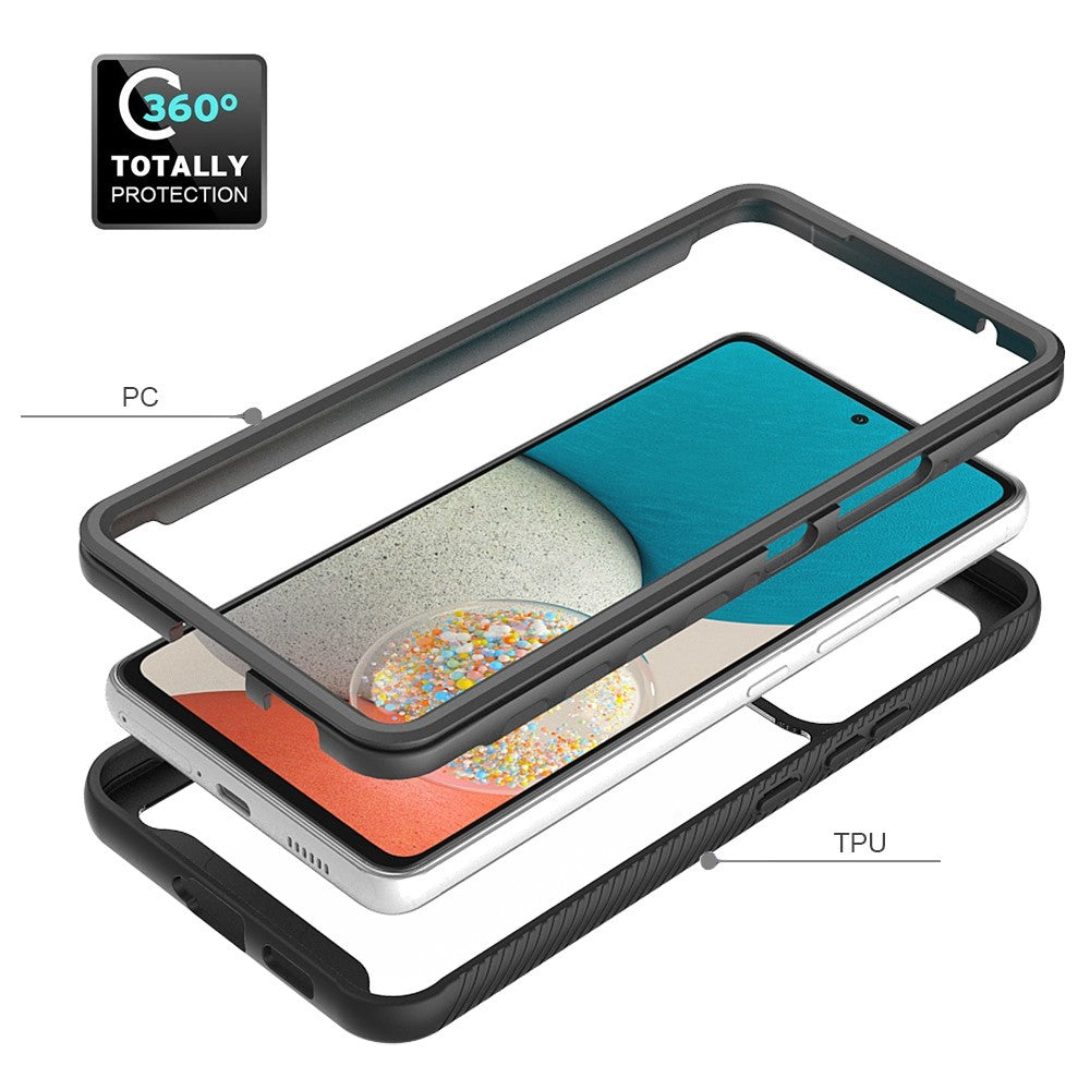 Til Samsung Galaxy A53 5G TPU Ramme PC + Akryl Bagside Hybrid Telefon Cover