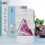 Til Samsung Galaxy A13 4G mønstertryk PU læderpung horisontalt stativ folio cover med håndrem