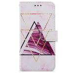 Til Samsung Galaxy A13 4G mønstertryk PU læderpung horisontalt stativ folio cover med håndrem