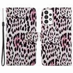Til Samsung Galaxy A13 4G mønstertryk PU læderpung horisontalt stativ folio cover med håndrem