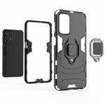 Ring Kickstand-mobilskal för Samsung Galaxy A23 4G / 5G (Global version), mjukt TPU + hårt PC-skyddande fallskydd