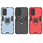 Ring Kickstand Telefoncover til Samsung Galaxy A23 4G / 5G (Global Version), Blød TPU + Hård PC Anti-fald Beskyttelsescover
