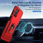 For Samsung Galaxy A32 4G (EU Version) Defender Series Anti-fall PC + TPU Hybrid Phone Cover Rotary Ring Kickstand Cellphone Case