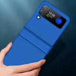 For Samsung Galaxy Z Flip3 5G Hinge Design Hard PC Phone Case Anti-drop Folding Protective Cover