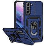 Samsung Galaxy S22 5G Kameraskyddsskal TPU + PC Halkfri Stötsäkert Skyddande mobilskal med Ringhållare Stöd