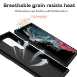 Samsung Galaxy S22 Ultra 5G Ringstativ Baksida TPU+PC Hybrid mobilskal med Skjutkameraskydd