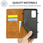 LC.IMEEKE Pung Cover til Samsung Galaxy A33 5G, Folde Stand PU Læder Stærk Magnetisk Sugebeskyttende Cover