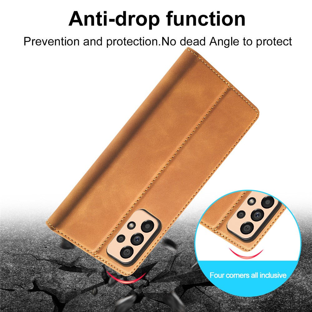 LC.IMEEKE Pung Cover til Samsung Galaxy A33 5G, Folde Stand PU Læder Stærk Magnetisk Sugebeskyttende Cover