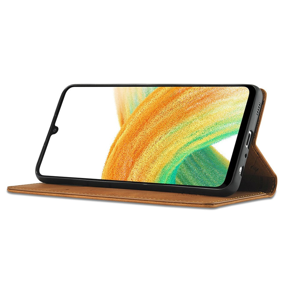 LC.IMEEKE Pung Cover til Samsung Galaxy A33 5G, Folde Stand PU Læder Stærk Magnetisk Sugebeskyttende Cover