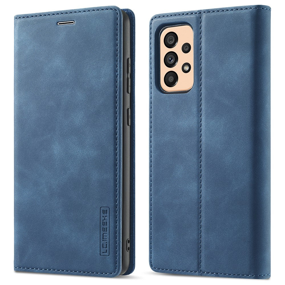 LC.IMEEKE Pung Cover til Samsung Galaxy A33 5G, Folde Stand PU Læder Stærk Magnetisk Sugebeskyttende Cover