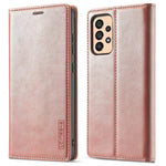 LC.IMEEKE Pung Cover til Samsung Galaxy A33 5G, Folde Stand PU Læder Stærk Magnetisk Sugebeskyttende Cover