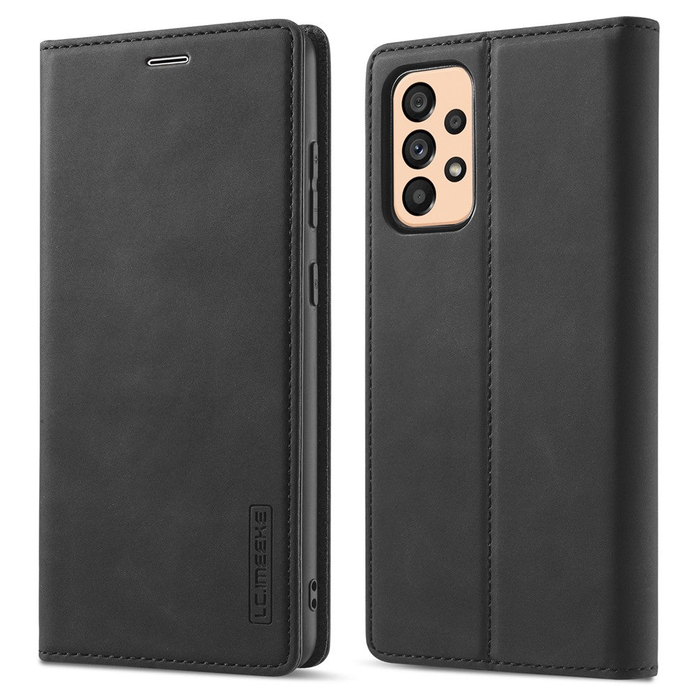 LC.IMEEKE Pung Cover til Samsung Galaxy A33 5G, Folde Stand PU Læder Stærk Magnetisk Sugebeskyttende Cover