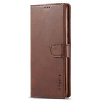 LC.IMEEKE Textured Leather Wallet Case for Samsung Galaxy A33 5G, Stand Function Magnetic Closure Shockproof Flip Folio Cover