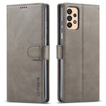 LC.IMEEKE Textured Leather Wallet Case for Samsung Galaxy A33 5G, Stand Function Magnetic Closure Shockproof Flip Folio Cover