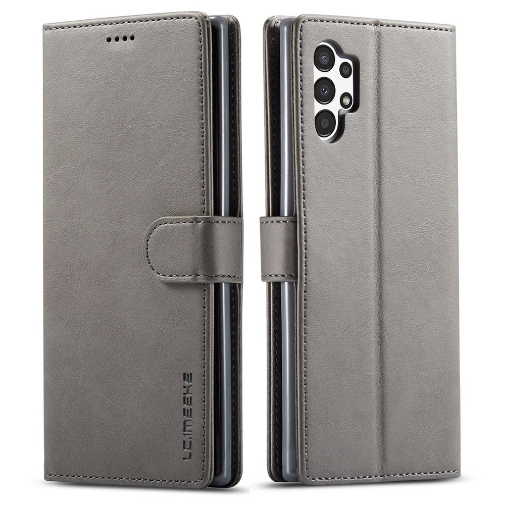 LC.IMEEKE Flipfodral för Samsung Galaxy A13 4G / A04 4G (164,4 x 76,3 x 9,1 mm), Texturerat PU-läder, stativ, stötsäkert TPU-innerskal