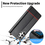 LC.IMEEKE Flip-plånboksfodral till Samsung Galaxy A13 4G / A04 4G (164,4 x 76,3 x 9,1 mm), PU-läder, kolfiberstruktur, stativ, magnetiskt, självabsorberande folio-skyddande mobilskal