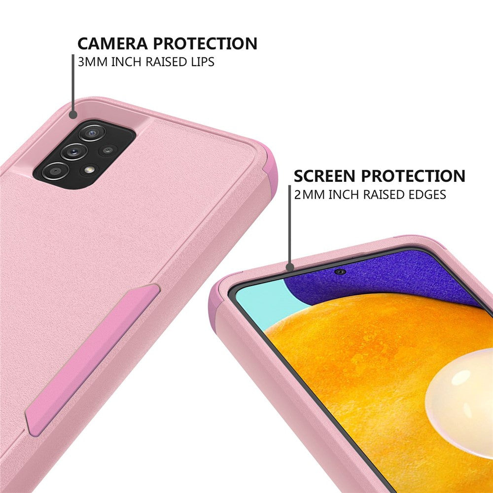 For Samsung Galaxy A52 4G/A52 5G/A52s 5G Commuter Series TPU + PC Phone Back Case Anti-drop Shockproof Cover
