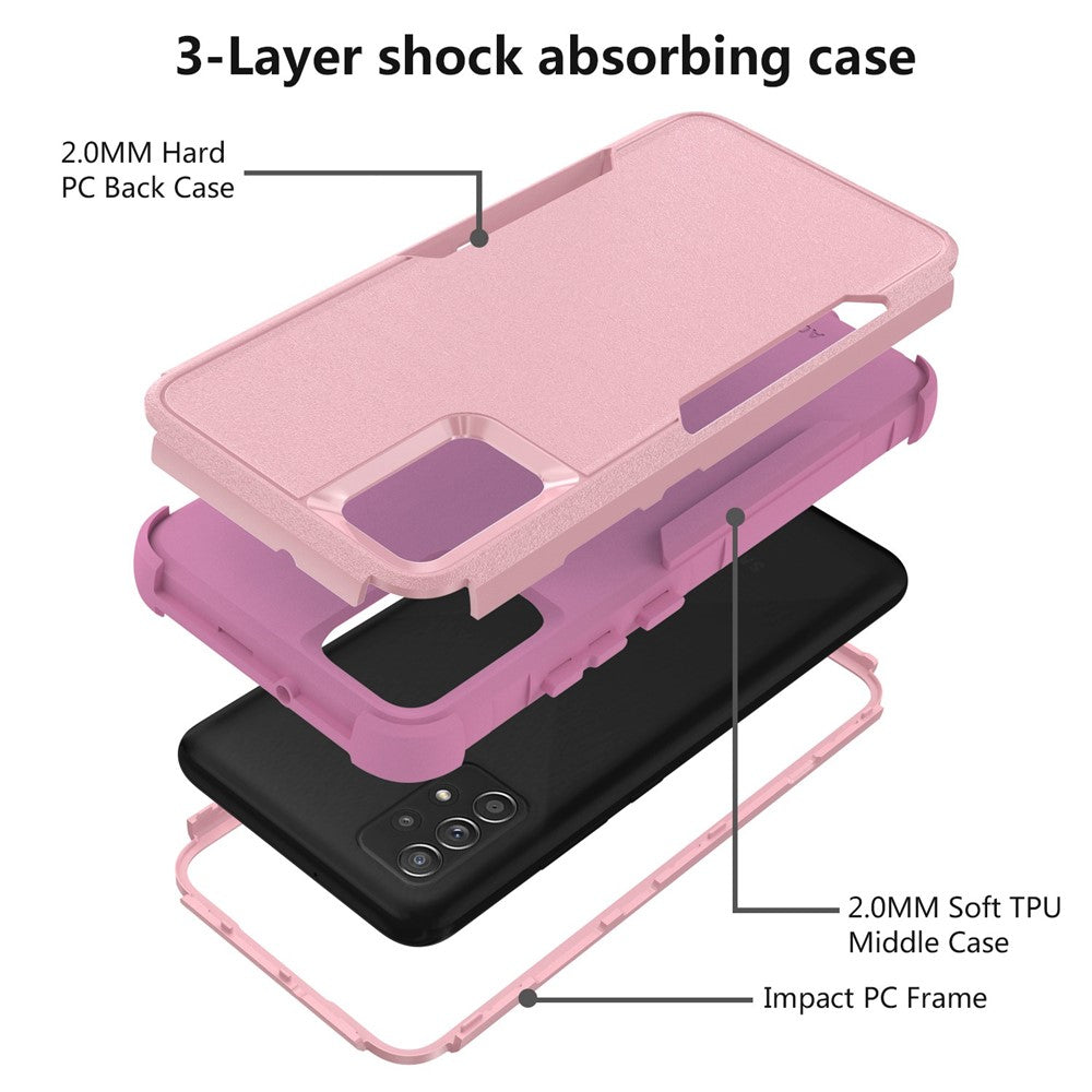 For Samsung Galaxy A52 4G/A52 5G/A52s 5G Commuter Series TPU + PC Phone Back Case Anti-drop Shockproof Cover