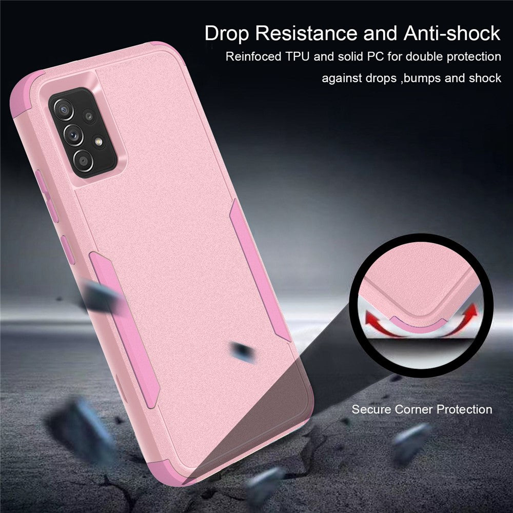 For Samsung Galaxy A52 4G/A52 5G/A52s 5G Commuter Series TPU + PC Phone Back Case Anti-drop Shockproof Cover