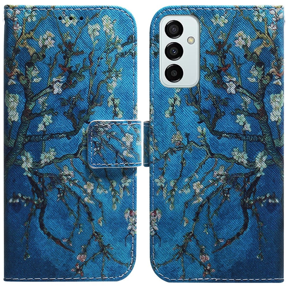 For Samsung Galaxy M23 5G/F23 5G Printed Pattern Flip Wallet Case Magnetic Closure Stand Soft TPU Inner Shell PU Leather Phone Cover