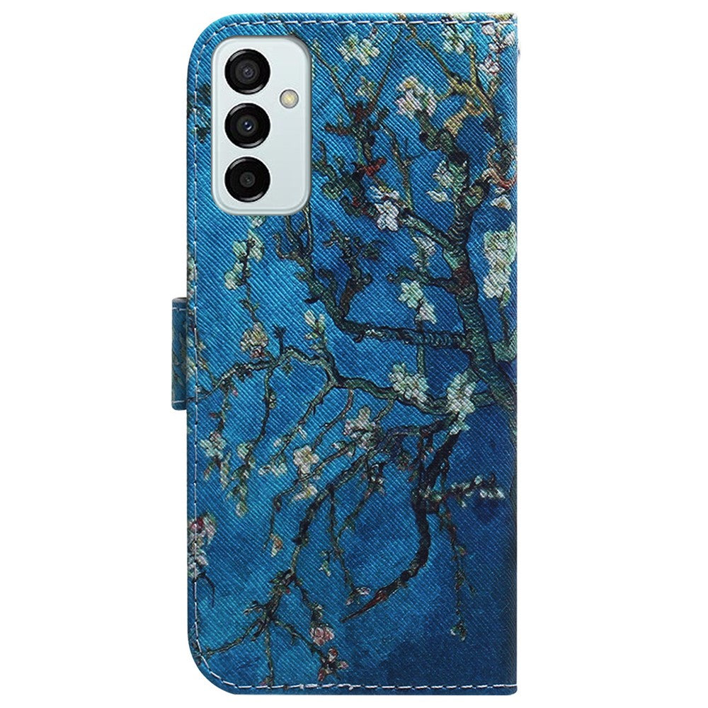For Samsung Galaxy M23 5G/F23 5G Printed Pattern Flip Wallet Case Magnetic Closure Stand Soft TPU Inner Shell PU Leather Phone Cover