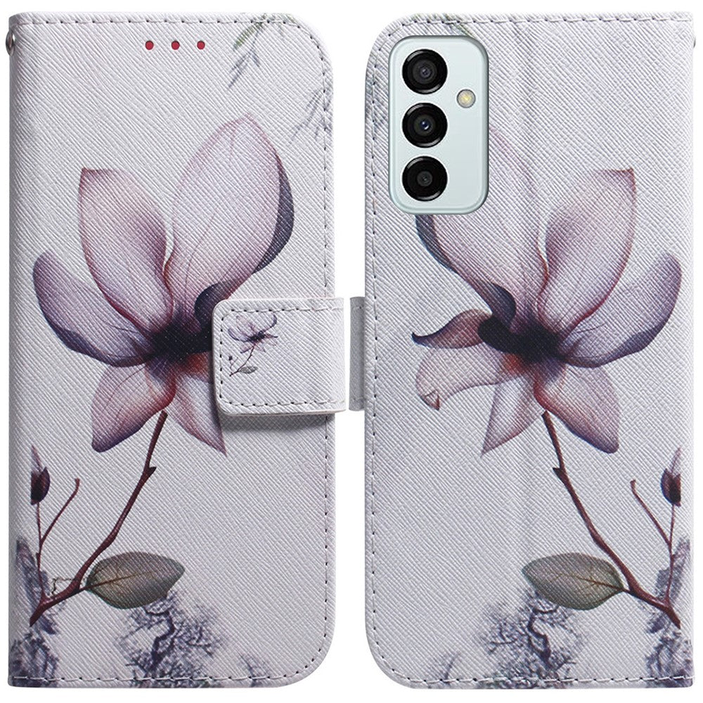For Samsung Galaxy M23 5G/F23 5G Printed Pattern Flip Wallet Case Magnetic Closure Stand Soft TPU Inner Shell PU Leather Phone Cover