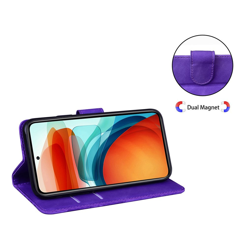 For Samsung Galaxy M23 5G/F23 5G Printed Butterfly Pattern Wallet Case Folding Stand PU Leather Magnetic Protect Flip Cover