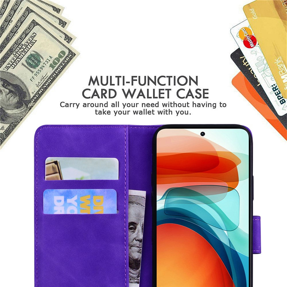 For Samsung Galaxy M23 5G/F23 5G Printed Butterfly Pattern Wallet Case Folding Stand PU Leather Magnetic Protect Flip Cover