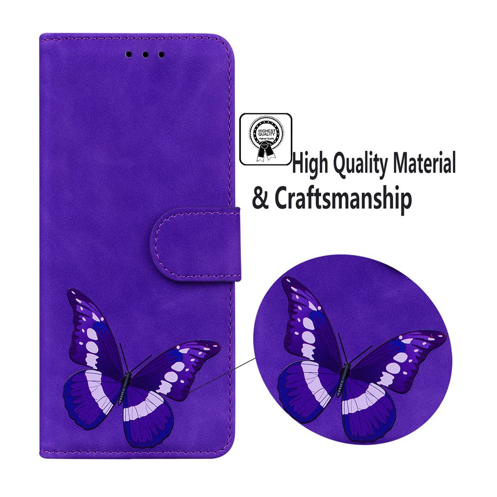For Samsung Galaxy M23 5G/F23 5G Printed Butterfly Pattern Wallet Case Folding Stand PU Leather Magnetic Protect Flip Cover