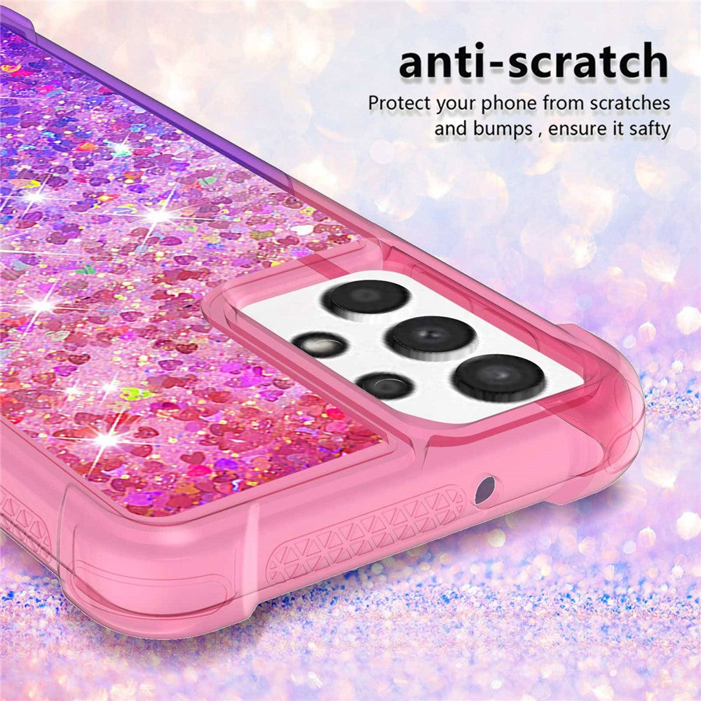 Til Samsung Galaxy A13 4G TPU-cover med gradient og quicksand-effekt til telefonens bagside